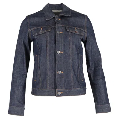 Apc A. P.c. Brandy Raw-denim Jacket In Blue Cotton
