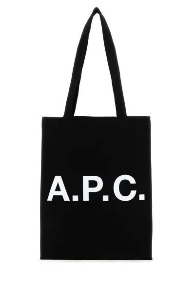A.p.c. Lou Tote Bag In Black