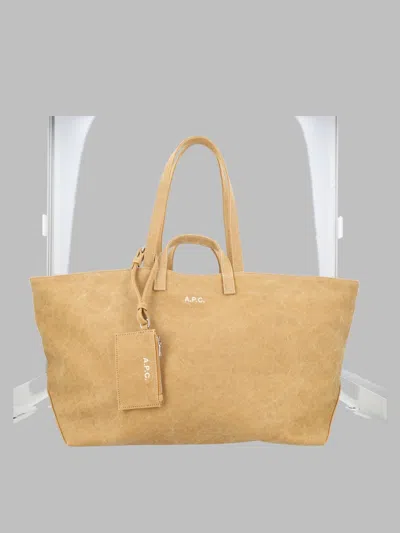 A.p.c. A. P.c. Canvas Tote Bag With Pouch In Neutral