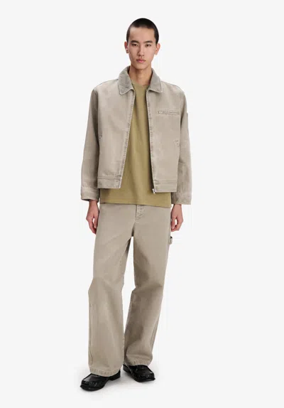 A.p.c. A. P.c. Canvas Workwear Jacket M Putty In Brown