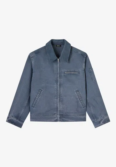 A.p.c. A. P.c. Canvas Workwear Jacket S Blue