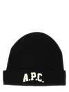 Apc A.p.c. Black Virgin Wool Hat In Black