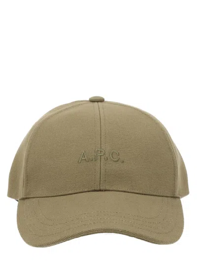 A.p.c. Logo-embroidered Baseball Cap In Brown