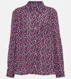 Apc Printed Button-front Top In Multicoloured