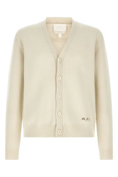 A.p.c. A. P.c. Cardigan 'kevin' In White