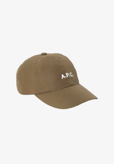 A.p.c. A. P.c. Charlie Baseball Cap 54 Khaki Green