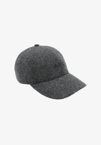 A.p.c. A. P.c. Charlie Baseball Cap 56 Charcoal Grey