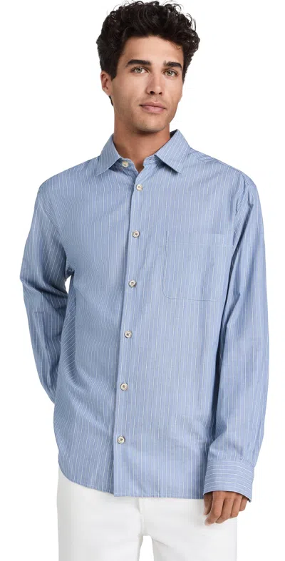 Apc A. P.c. Chemise Malo Shirt Iaa Blue