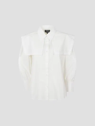 A.p.c. A. P.c. Chic Chemise Dress In White