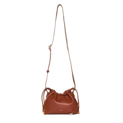 Apc A. P.c. Chic Mini Tote Bag In Brown
