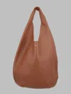 A.p.c. Le Neige Grained Leather Handbag Hazelnut Cow Tote In Brown
