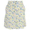 Apc A. P.c. Christa Crepe Mini Skirt In Floral Print Viscose In Multi