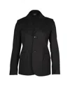 Apc A. P.c Classic Blazer In Black Cotton Blend In Black