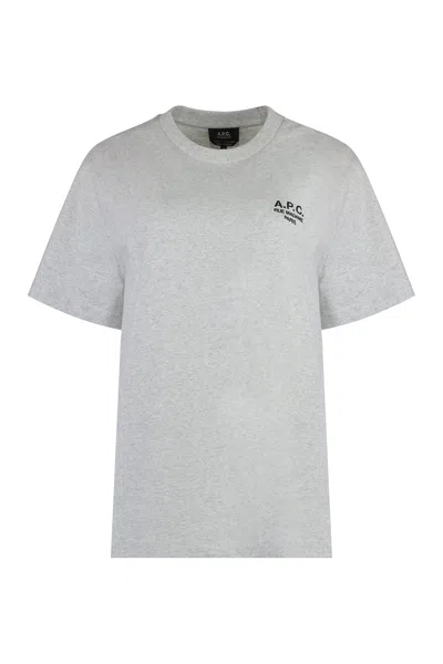 A.p.c. A. P.c. Classic Mini Standard T-shirt In Grey