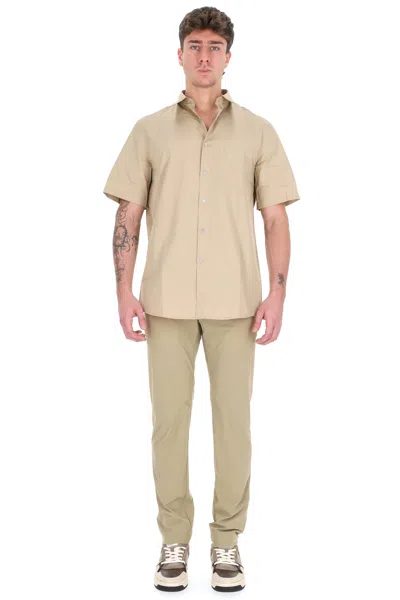 A.p.c. A. P.c. Classic Short Sleeve Button-up Shirt For Men In Neutral