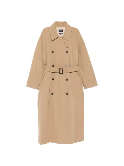 A.p.c. A. P.c. Classic Trench Coat In Beige