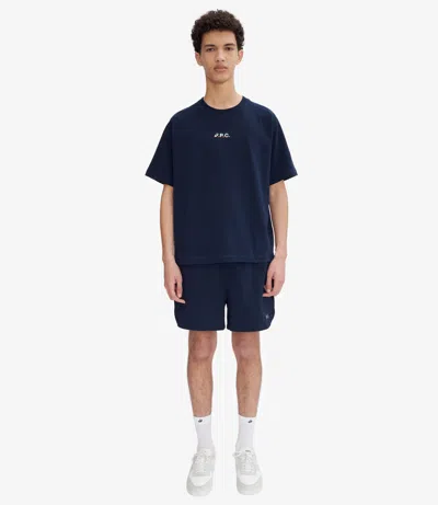 A.p.c. A. P.c. Coast Shorts L Navy Blue