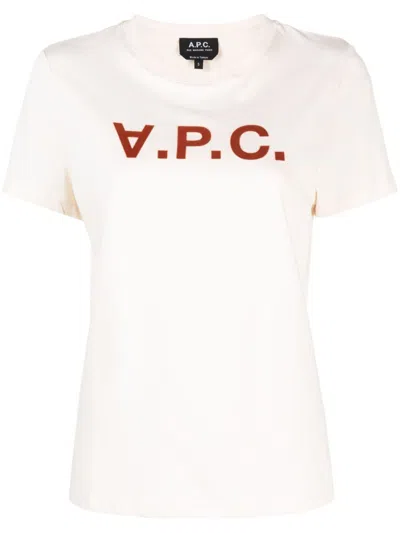 APC A. P.C. T-SHIRT VPC COLOR F,COBQX.F26944 AAC OFF WHITE