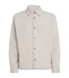 Apc Cotton Corduroy Leon Overshirt In White