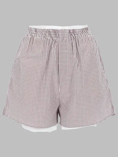 A.p.c. A. P.c. Cotton Mini Shorts For Women In Brown