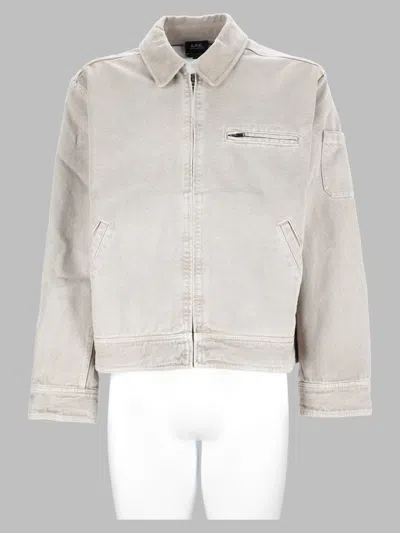 A.p.c. A. P.c. Cotton Sports Jacket In Neutral