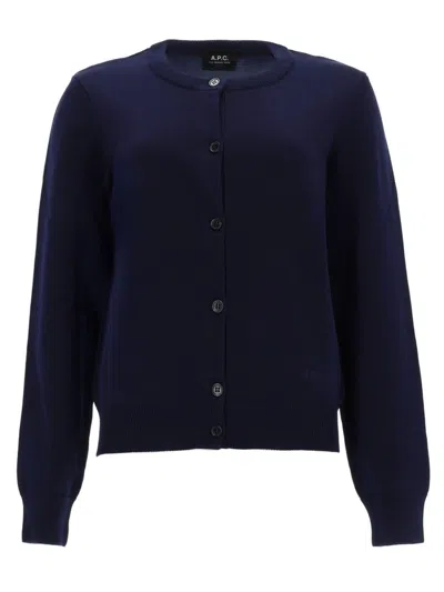 A.p.c. A. P.c. Cotton Sweater For Women - Ss26 In Blue