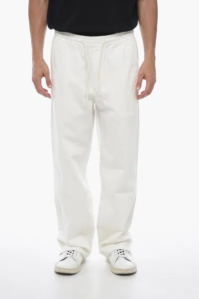 Apc A. P.c. Cotton Vincent Pants With Drawstring In Aab White