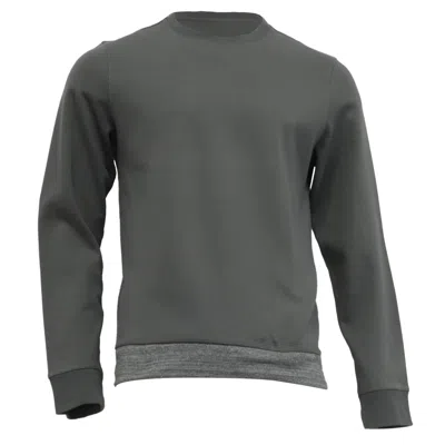 Pre-owned A.p.c. A. P.c. Crewneck Sweatshirt In Olive Cotton In Green