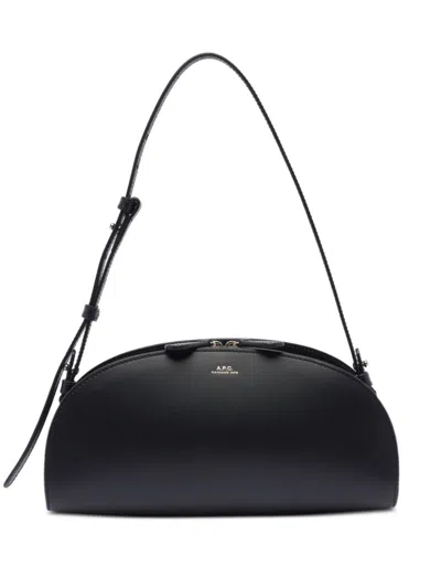 Apc A. P.c. Demi Lune Shoulder Bag In Black