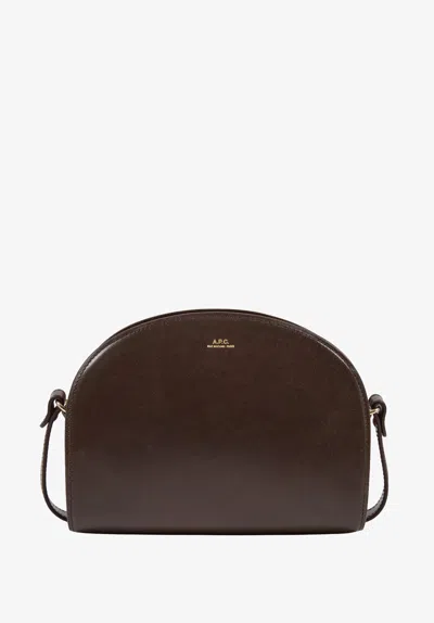 A.p.c. A. P.c. Demi-lune Bag One Size Chestnut Brown