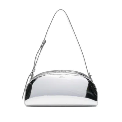 A.p.c. A. P.c. Sac Demi Lune Shoulder Bag Rab Silver