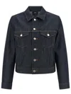 Apc Denim Dion Jacket Chest Pockets Tabs In Blue