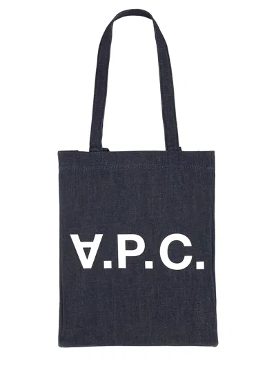 Apc A.p.c. Men Denim Tote Bag In Blue