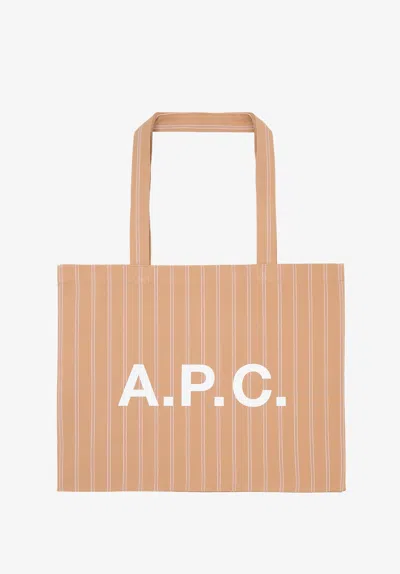 A.p.c. A. P.c. Diane Shopping Bag One Size Beige