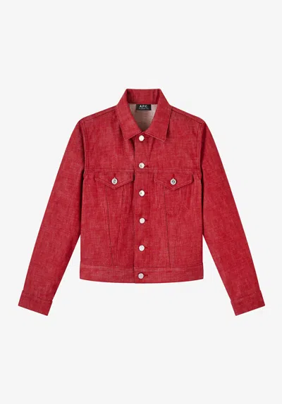 A.p.c. A. P.c. Dion Jacket 42 Red