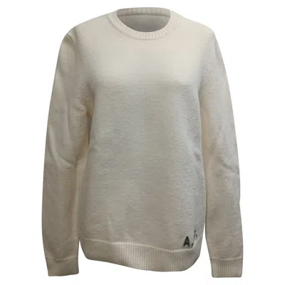 Apc A. P.c. Edward Jumper In White Virgin Wool In Neutral