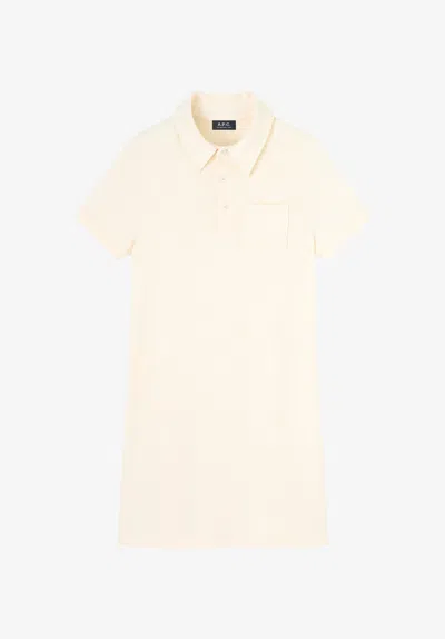 A.p.c. A. P.c. Elina Dress M Ecru In Neutral