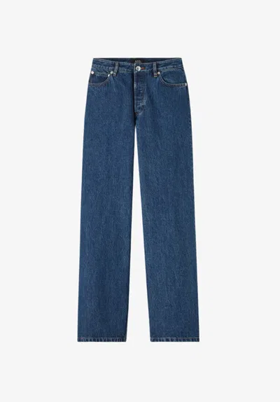 A.p.c. A. P.c. Elisabeth Jeans 24 Indigo In Blue