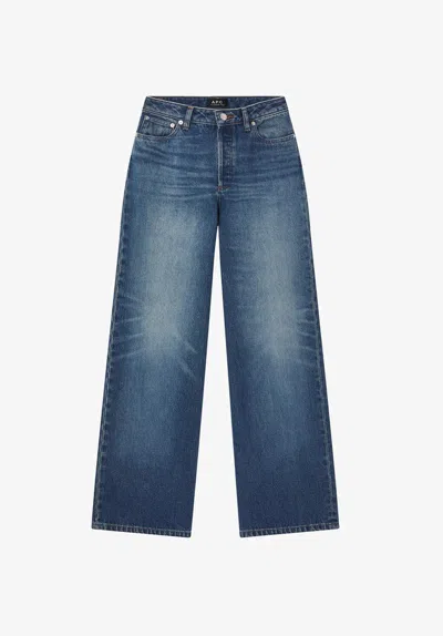 A.p.c. A. P.c. Elisabeth Jeans 24 Indigo In Blue