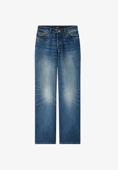 A.p.c. A. P.c. Elisabeth Jeans 29 Indigo In Blue