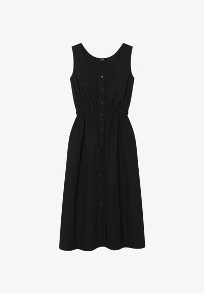 A.p.c. A. P.c. Eloise Dress 34 Black