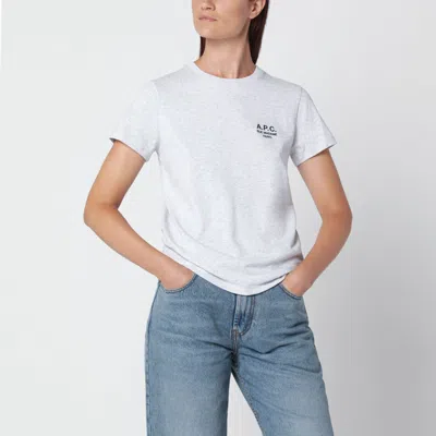 A.p.c. A. P.c. Embroidered Cotton T-shirt In White