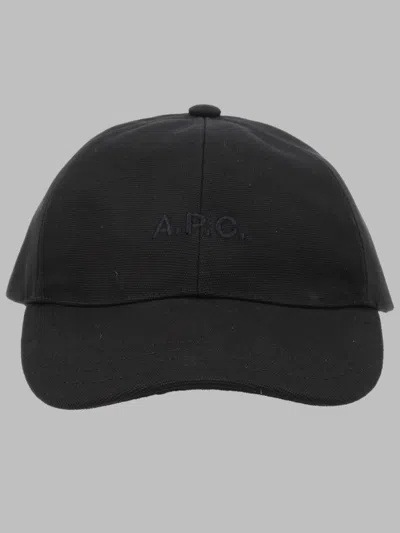 A.p.c. A. P.c. Embroidered Logo Baseball Cap In Black