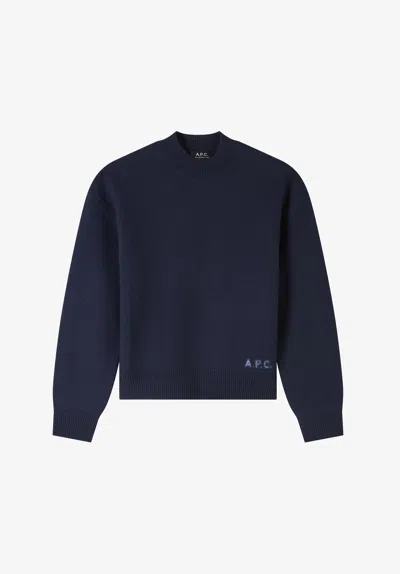 A.p.c. A. P.c. Esther Sweater L Navy Blue
