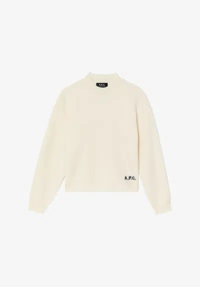 A.p.c. A. P.c. Esther Sweater M Ecru In Nude