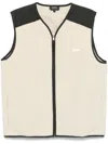 Apc Faux-shearling Vest In Neutrals