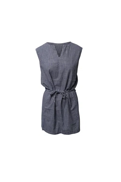Apc A. P.c. Gingham Mini Dress In Multicolor Cotton