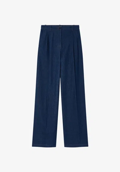 A.p.c. A. P.c. Ginny Pants 42 Indigo In Blue