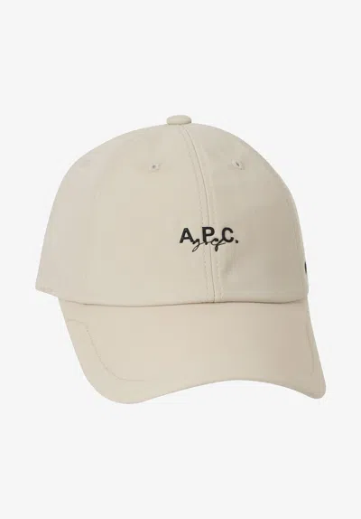 A.p.c. A. P.c. Golf Cap One Size Light Grey In Neutral