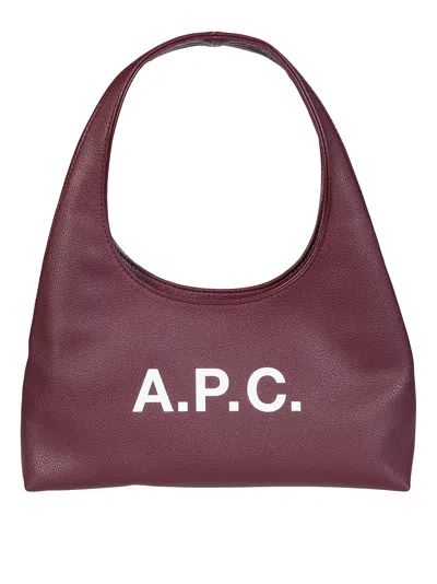 A.p.c. A. P.c. Grace Bag In Burgundy